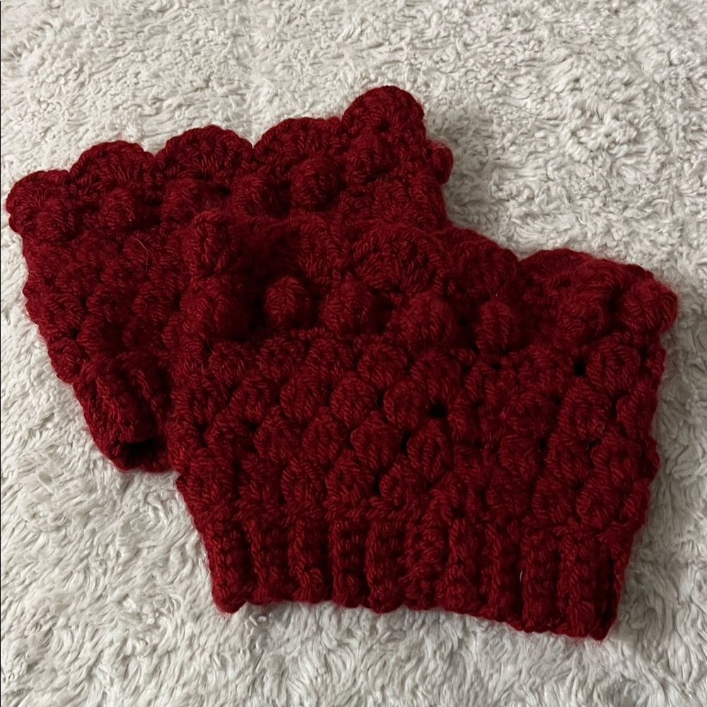 Maroon Boot Toppers